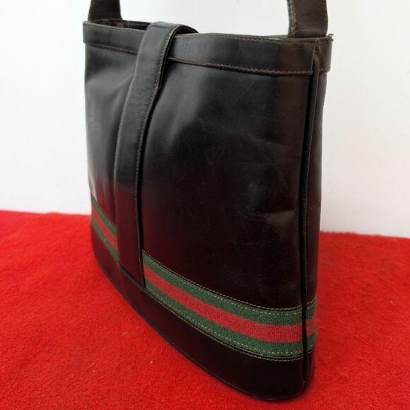 Authentic Gucci GG Sherry Ophidia Crossbody Shoulder Bag Messenger Tote Leather - Picture 9 of 16